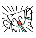 野球ねこ応援団・緑チームVer. その2（個別スタンプ：37）