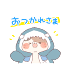 【夏】サメ！パーカー動物（個別スタンプ：8）