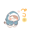 【夏】サメ！パーカー動物（個別スタンプ：12）