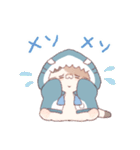【夏】サメ！パーカー動物（個別スタンプ：31）