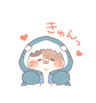 【夏】サメ！パーカー動物（個別スタンプ：36）