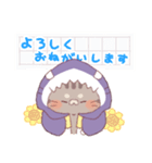 【夏】サメ！パーカー動物2（個別スタンプ：11）