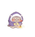 【夏】サメ！パーカー動物2（個別スタンプ：21）