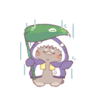 【夏】サメ！パーカー動物2（個別スタンプ：30）