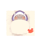 【夏】サメ！パーカー動物2（個別スタンプ：37）