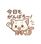 ピンクリボンねこの秋スタンプ（個別スタンプ：36）