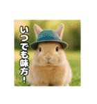 ポジティブなうさぎ（個別スタンプ：15）