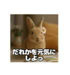 ポジティブなうさぎ（個別スタンプ：32）