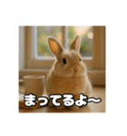 ポジティブなうさぎ（個別スタンプ：33）