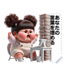 Message Stickers (Chubby Girl 10) JP（個別スタンプ：12）
