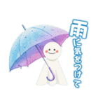 雨•梅雨•夏•毎日使える挨拶スタンプ（個別スタンプ：4）