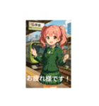 かわいい電車と鉄道ファン（個別スタンプ：1）