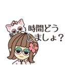 【予定/シンプル】ハピチャラガール☆3（個別スタンプ：10）