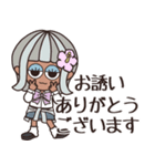 【予定/シンプル】ハピチャラガール☆3（個別スタンプ：13）
