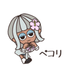 【予定/シンプル】ハピチャラガール☆3（個別スタンプ：21）