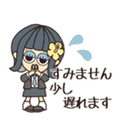 【予定/シンプル】ハピチャラガール☆3（個別スタンプ：27）