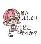 【予定/シンプル】ハピチャラガール☆3（個別スタンプ：28）