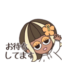 【予定/シンプル】ハピチャラガール☆3（個別スタンプ：30）