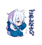 白猫少年【リメイク】（個別スタンプ：9）