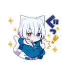 白猫少年【リメイク】（個別スタンプ：10）