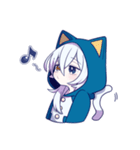 白猫少年【リメイク】（個別スタンプ：15）