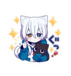 白猫少年【リメイク】（個別スタンプ：16）