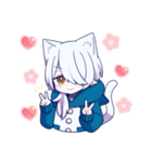 白猫少年【リメイク】（個別スタンプ：22）