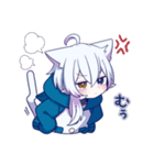 白猫少年【リメイク】（個別スタンプ：27）