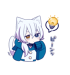 白猫少年【リメイク】（個別スタンプ：28）