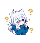 白猫少年【リメイク】（個別スタンプ：31）