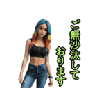 仮装女子_パリピ敬語（かため）編（個別スタンプ：6）