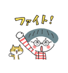ポジティブ✳︎マッシュルームめがねちゃん（個別スタンプ：24）