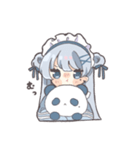 パンダ好きジャージメイドちゃん（個別スタンプ：19）