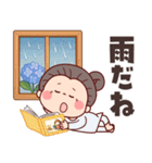 毎年使える梅雨～初夏・災害★可愛いばあば（個別スタンプ：1）