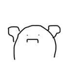 。。白くんハッピー2修正（個別スタンプ：25）