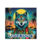 使える！レゲエのオオカミ_日本語（個別スタンプ：27）