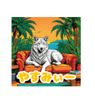 使える！レゲエのオオカミ_日本語（個別スタンプ：28）