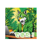 使える！レゲエのオオカミ_日本語（個別スタンプ：37）