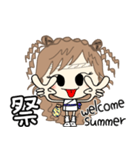 ルーズgirl❤︎夏/welcome summer（個別スタンプ：3）