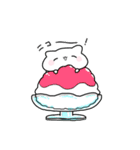 【夏】なんだかゆるいシロネコ（個別スタンプ：18）