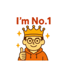 全人未踏な男の挑戦！No.1（個別スタンプ：15）