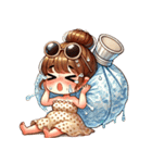 夏はこうやって崩れて可愛い（個別スタンプ：2）