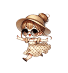 夏はこうやって崩れて可愛い（個別スタンプ：15）