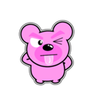 クマがピンクで悪いかよ 4  [アレンジ向き]（個別スタンプ：2）