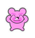 クマがピンクで悪いかよ 4  [アレンジ向き]（個別スタンプ：6）