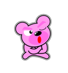 クマがピンクで悪いかよ 4  [アレンジ向き]（個別スタンプ：7）