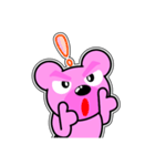クマがピンクで悪いかよ 4  [アレンジ向き]（個別スタンプ：21）