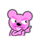 クマがピンクで悪いかよ 4  [アレンジ向き]（個別スタンプ：27）