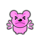 クマがピンクで悪いかよ 4  [アレンジ向き]（個別スタンプ：35）