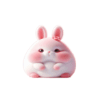 ピンクうさぎ「愛してる」（個別スタンプ：22）